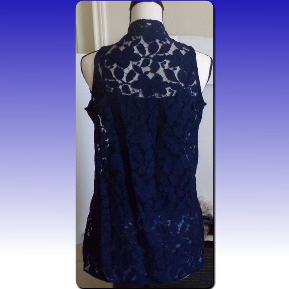 Lace V-Neck Top with Tank Top Underneath {L2} - Picture 3 of 6